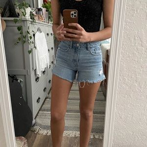 Denim shorts